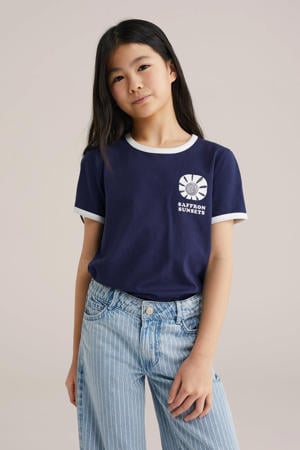 T-shirt donkerblauw