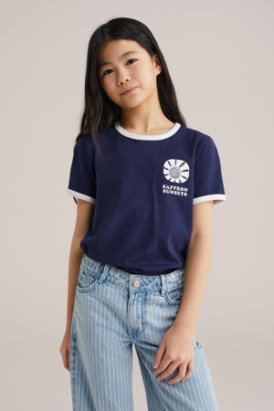 T-shirt donkerblauw