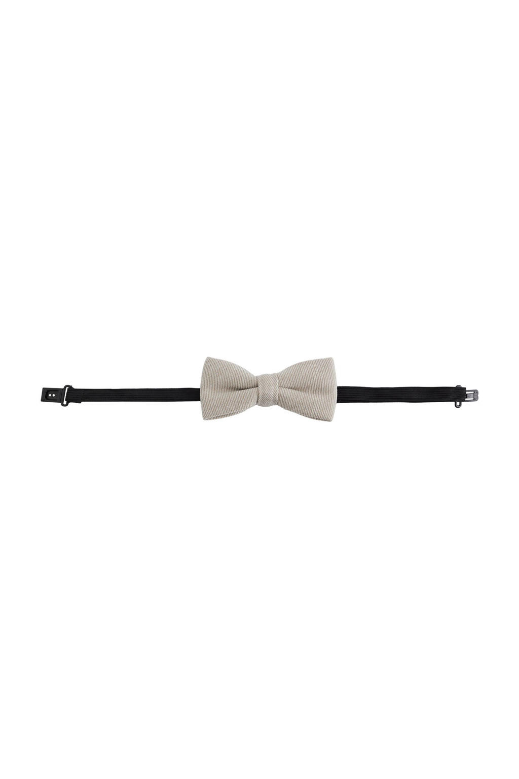 WE Fashion vlinderdas met textuur beige