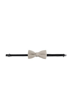 vlinderdas met textuur beige