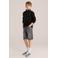WE Fashion Blue Ridge denim loose short grey denim
