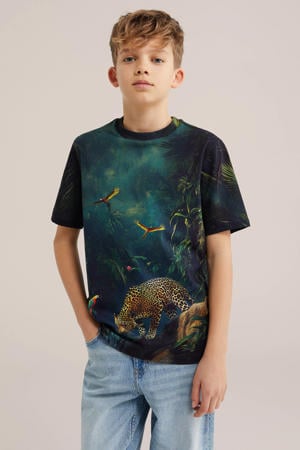 T-shirt petrol