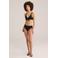 WE Fashion high waist bikinibroekje met textuur zwart