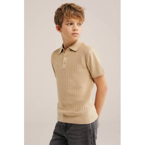 WE Fashion polo zand afbeelding