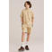 WE Fashion regular sweatshort zand