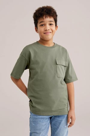 T-shirt olijfgroen