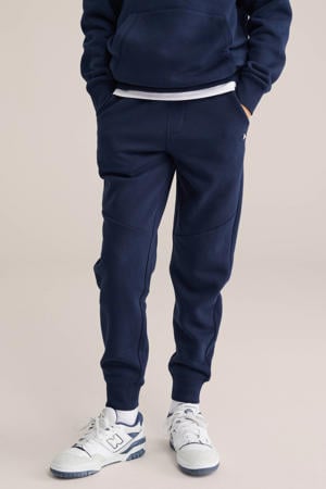regular joggingbroek donkerblauw