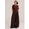 WE Fashion top met lurex donkerrood