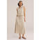 WE Fashion midi rok beige