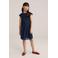 WE Fashion korte jurk donkerblauw