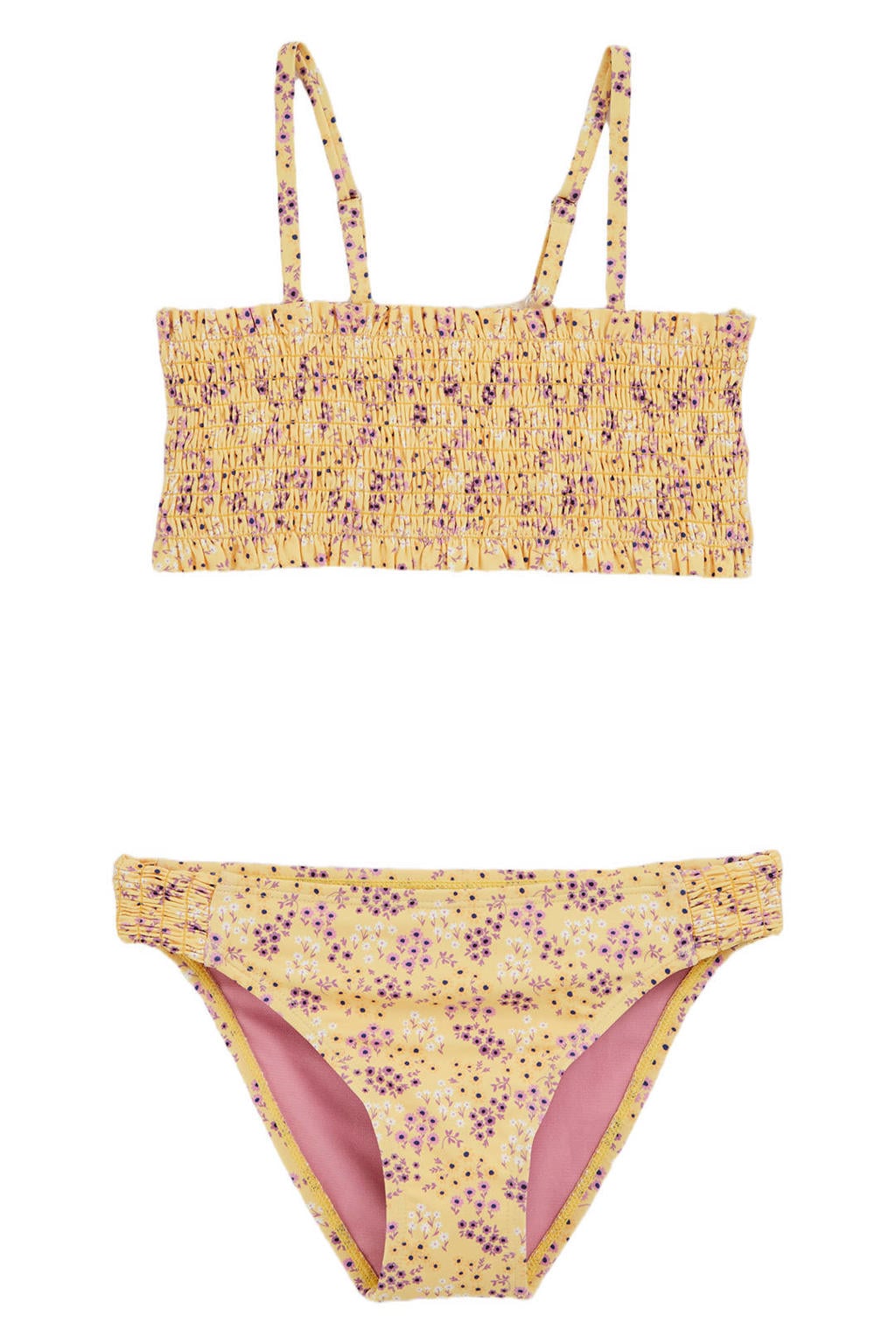 WE Fashion crop bikini geel