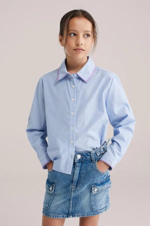 gestreepte blouse blauw