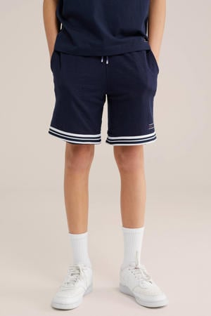 regular waist sweatshort donkerblauw