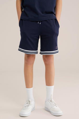 regular waist sweatshort donkerblauw
