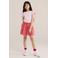 WE Fashion gestreepte A-lijn rok roze