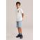 WE Fashion T-shirt met backprint ecru