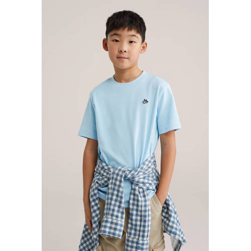 WE Fashion Blue Ridge T-shirt lichtblauw afbeelding