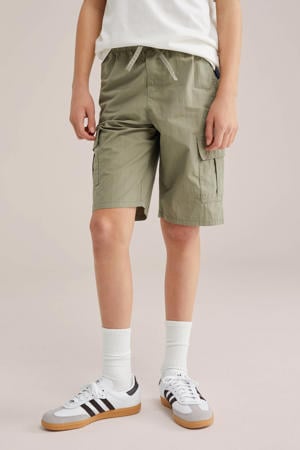 loose fit cargo short olijfgroen