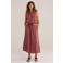 WE Fashion midi rok oudroze