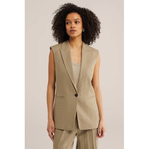 WE Fashion gilet grijsbruin afbeelding