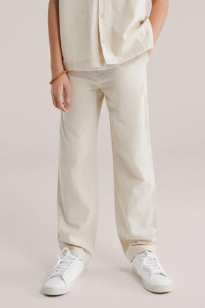 straight casual broek beige