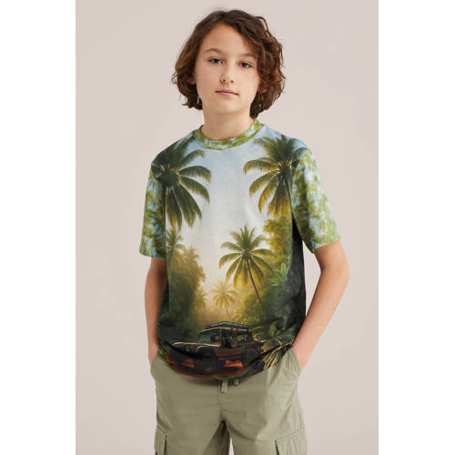 WE Fashion T-shirt groen afbeelding