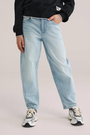 high waist barrel jeans light blue denim