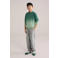 WE Fashion trui groen fijn gebreid