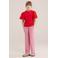 WE Fashion loose casual broek roze