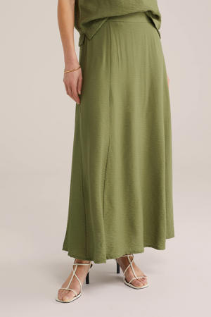 midi rok groen