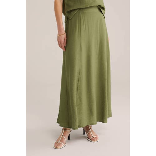 WE Fashion midi rok groen afbeelding