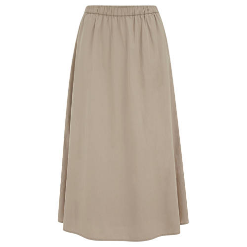 WE Fashion midi rok beige afbeelding