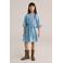 WE Fashion Blue Ridge spijkerjurk light blue denim