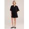 WE Fashion wide leg regular waist casual short zwart