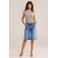 WE Fashion top met lurex beige