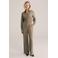 WE Fashion wide leg high waist pantalon grijsgroen
