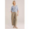 WE Fashion gebreide top crochet lichtblauw
