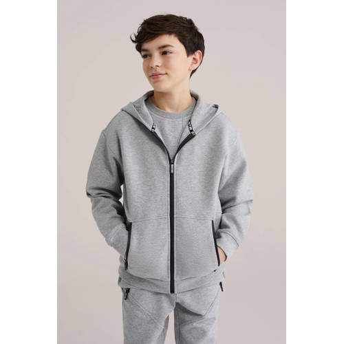Salty Dog sweatvest grijs melange afbeelding