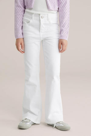 flared broek wit