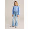 WE Fashion blousetop lichtblauw