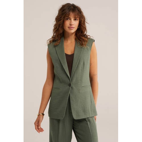 WE Fashion gilet groen afbeelding