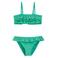 WE Fashion crop bikini met ruches groen