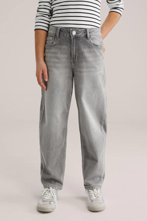 barrel jeans grey denim