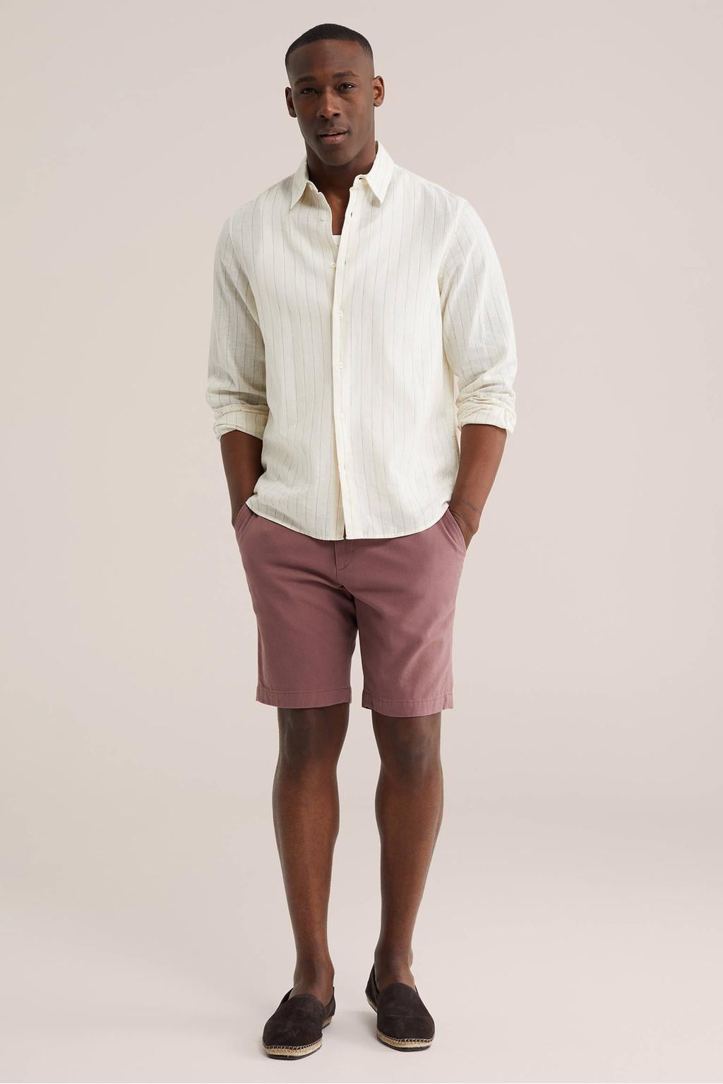 WE Fashion regular chino short oudroze