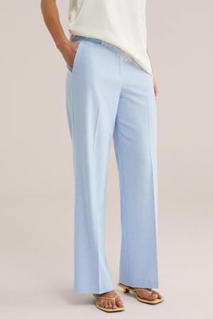 bootcut regular waist palazzo broek lichtblauw