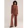 WE STUDIO regular waist casual broek bruin