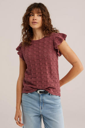 top gebreid oudroze