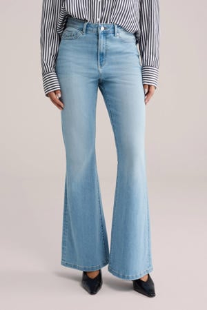 high waist flared jeans