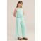 WE Fashion loose casual broek lila