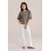 WE Fashion blousetop met panterprint bruin